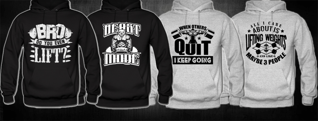 Best Motivational Quotes - Mens Workout Hoodies